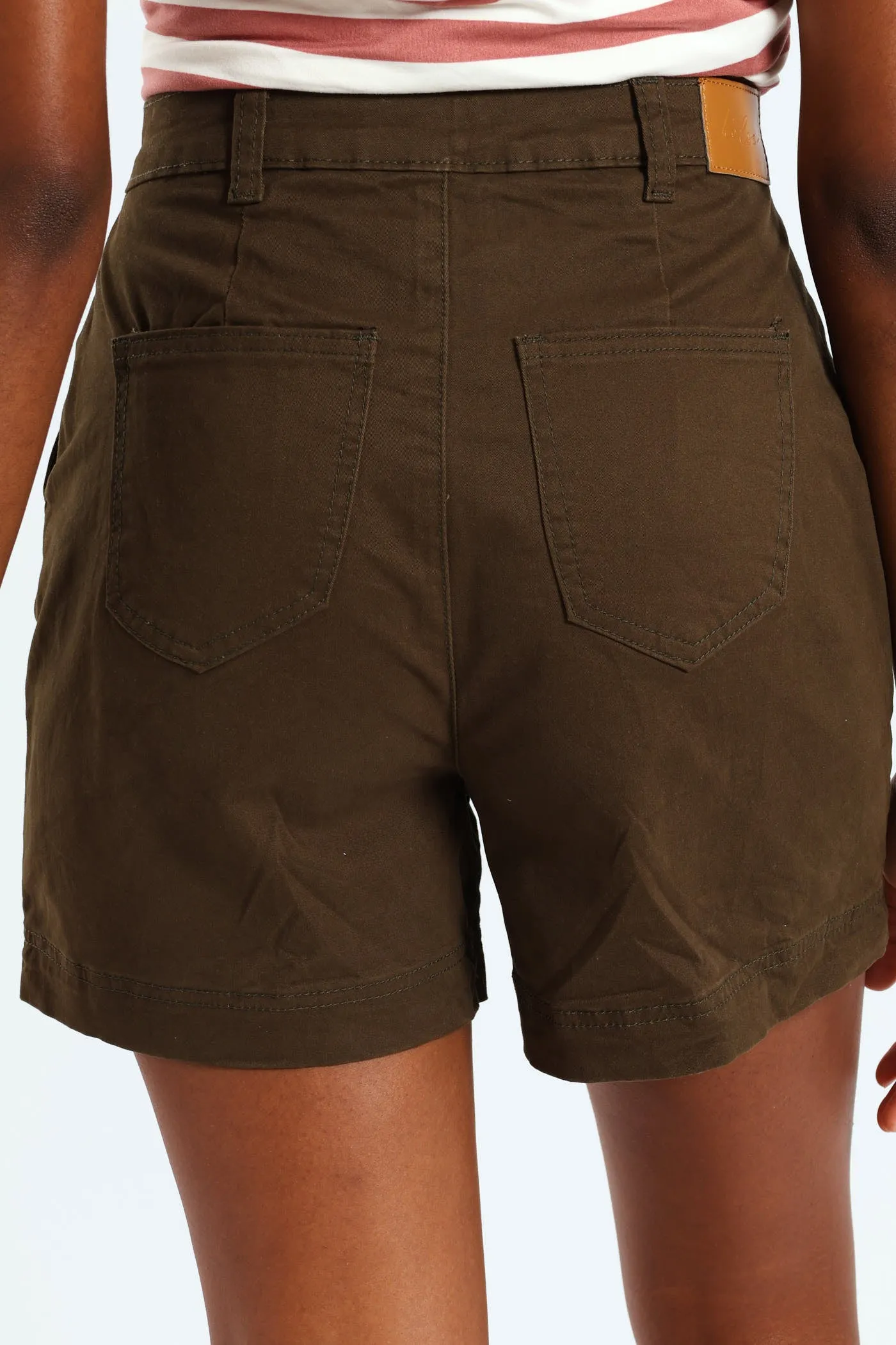 Classic Mid Thigh Chino Short - Dark Fatigue sold by Edgars product image thumbnail 3