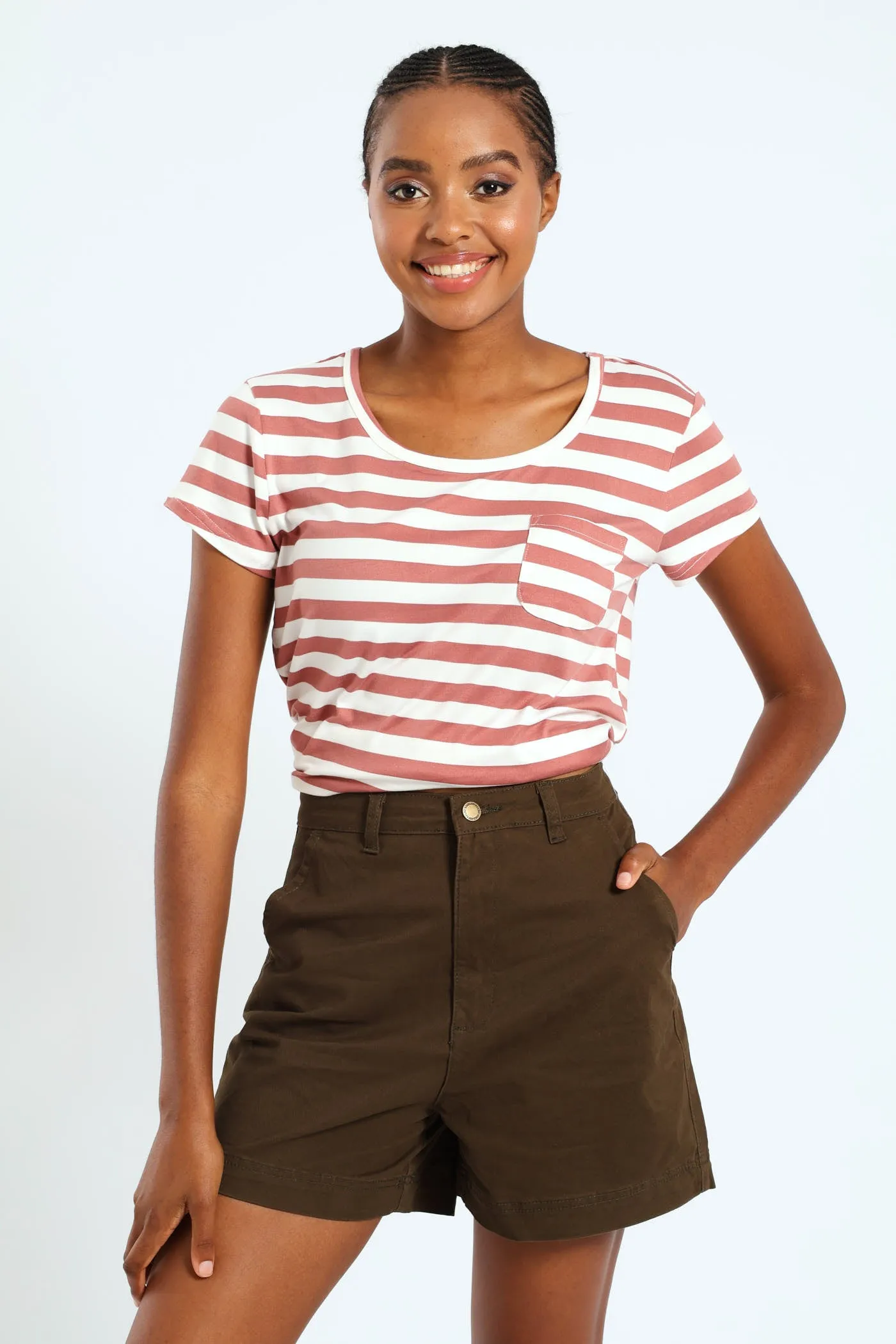 Classic Mid Thigh Chino Short - Dark Fatigue sold by Edgars product image thumbnail 4