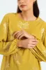 Long Sleeve Formal Blouse - Mustard sold by Edgars