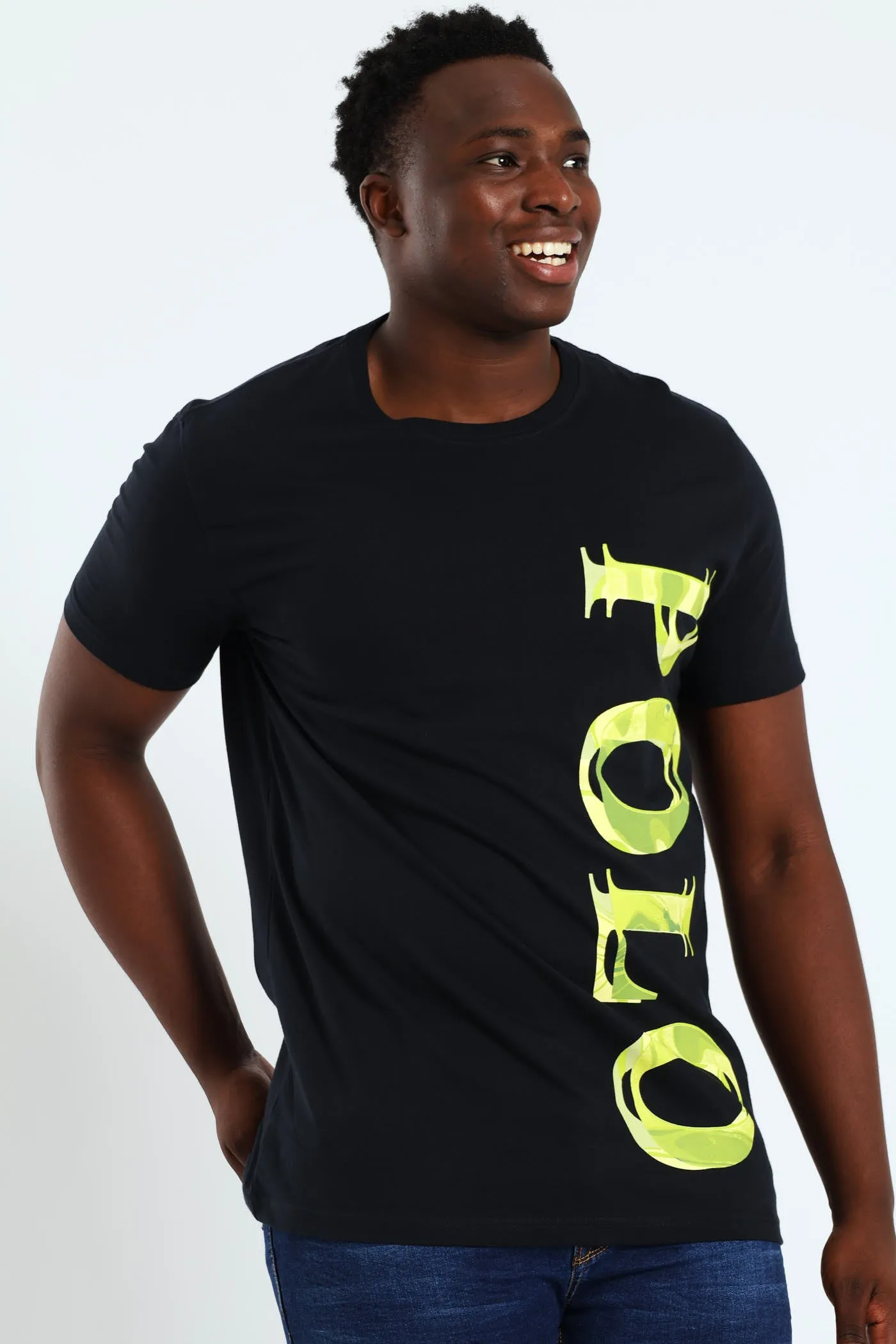 Vinny Logo Printed Tee - Navy sold by Edgars