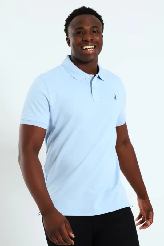 Carter Pique Golfer - Light Blue sold by Edgars