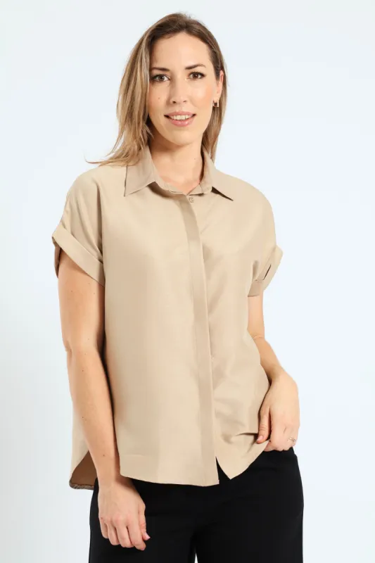 Easy Wearing Shirt - Hazelnut sold by Edgars 