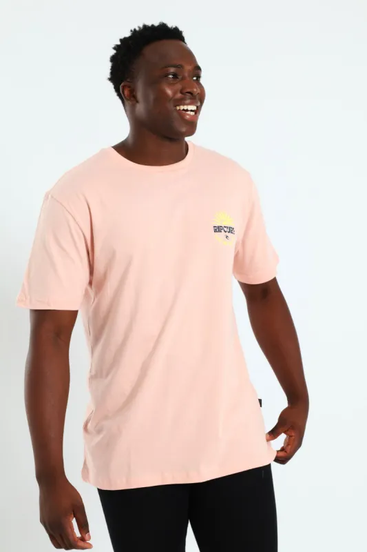 Sunset Spiral Tee - Peach sold by Edgars