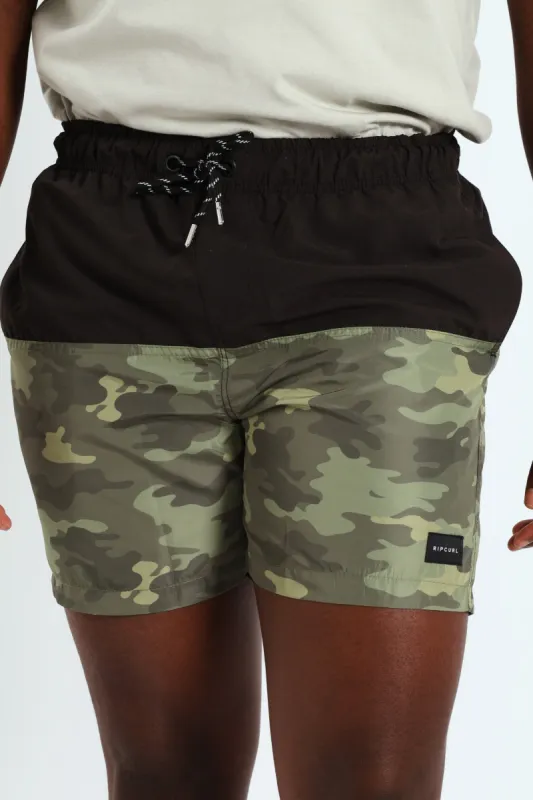 Camo Volley Shorts - Black made by Ripcurl