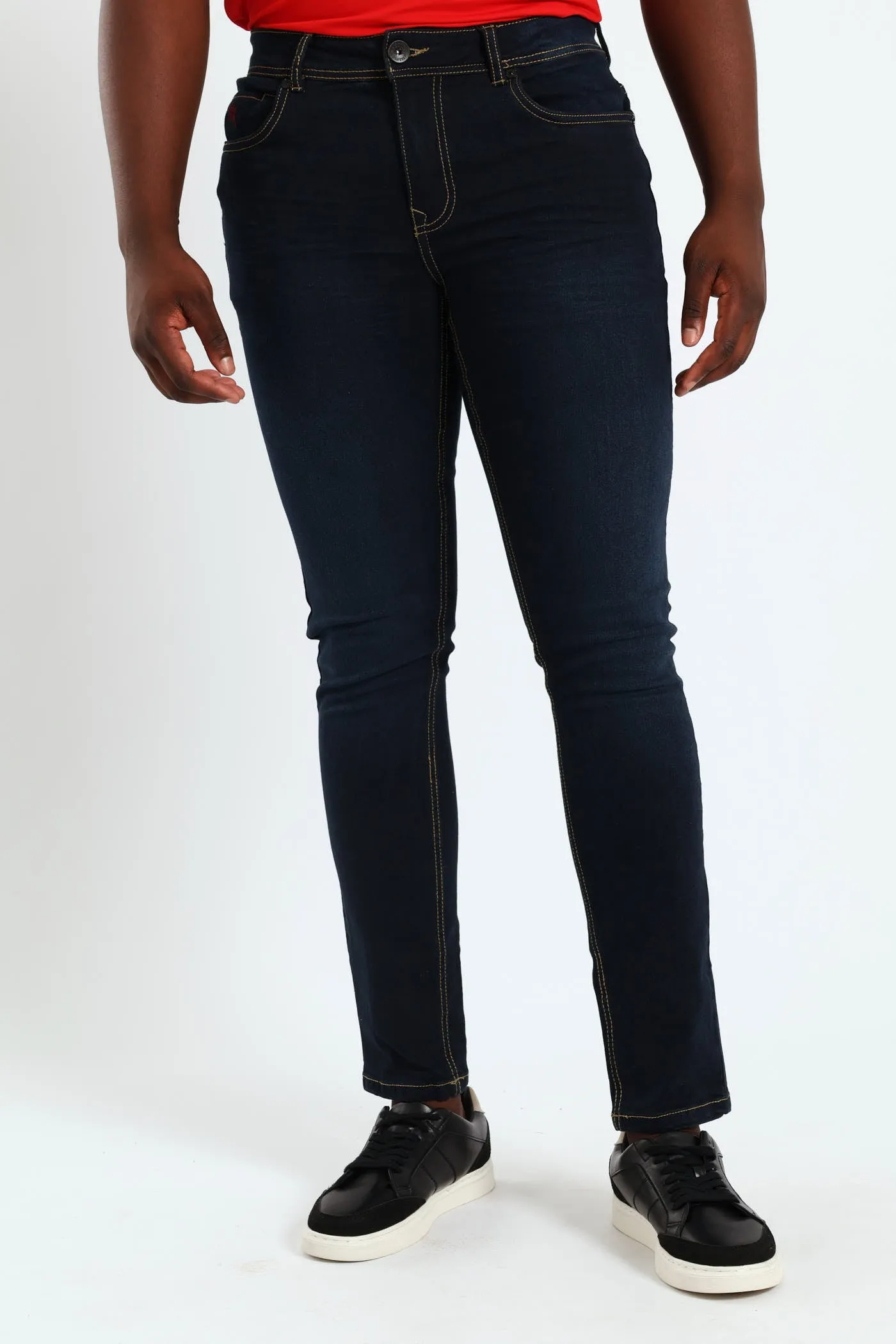Alcazar Skinny Denim Jean - Blue/Black sold by Edgars