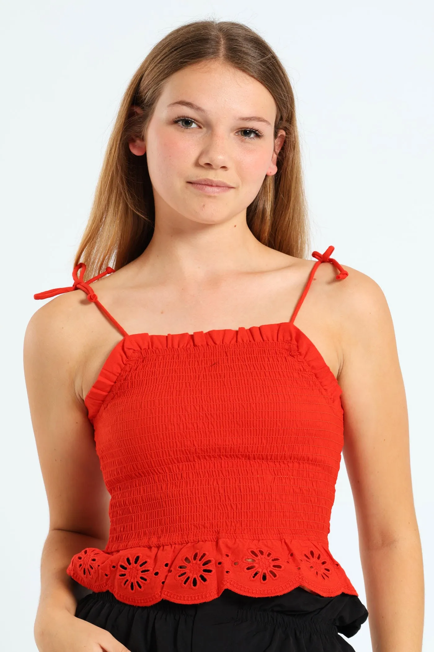 Smock Scallop Strap Top - Tangerine sold by Edgars product image thumbnail 2