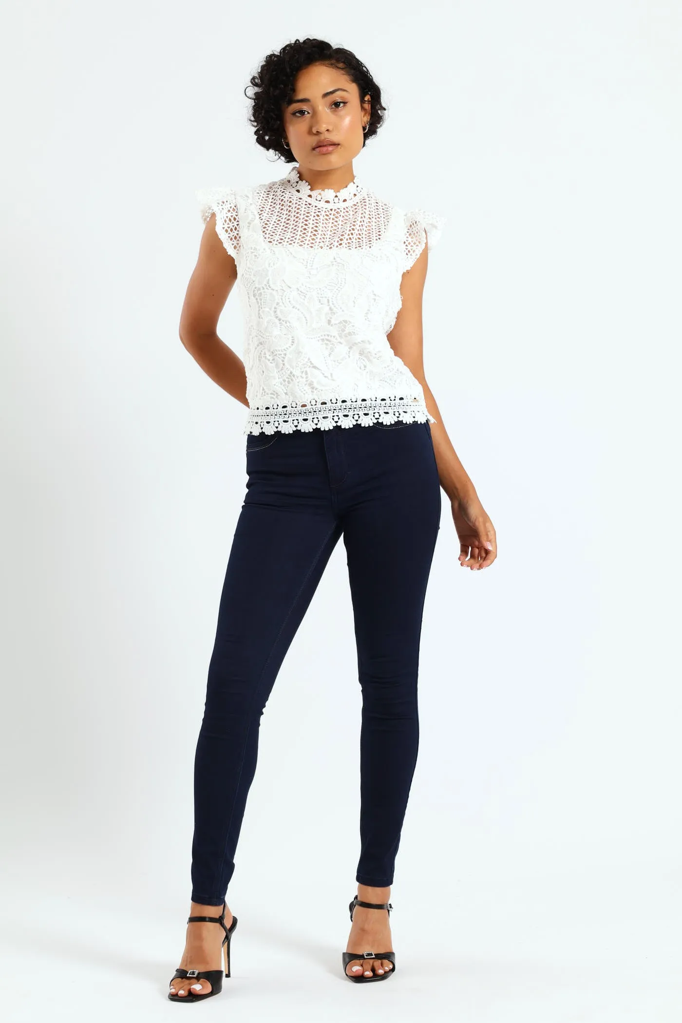 Kale Jon Basic Skinny Jean - Black/Blue sold by Edgars