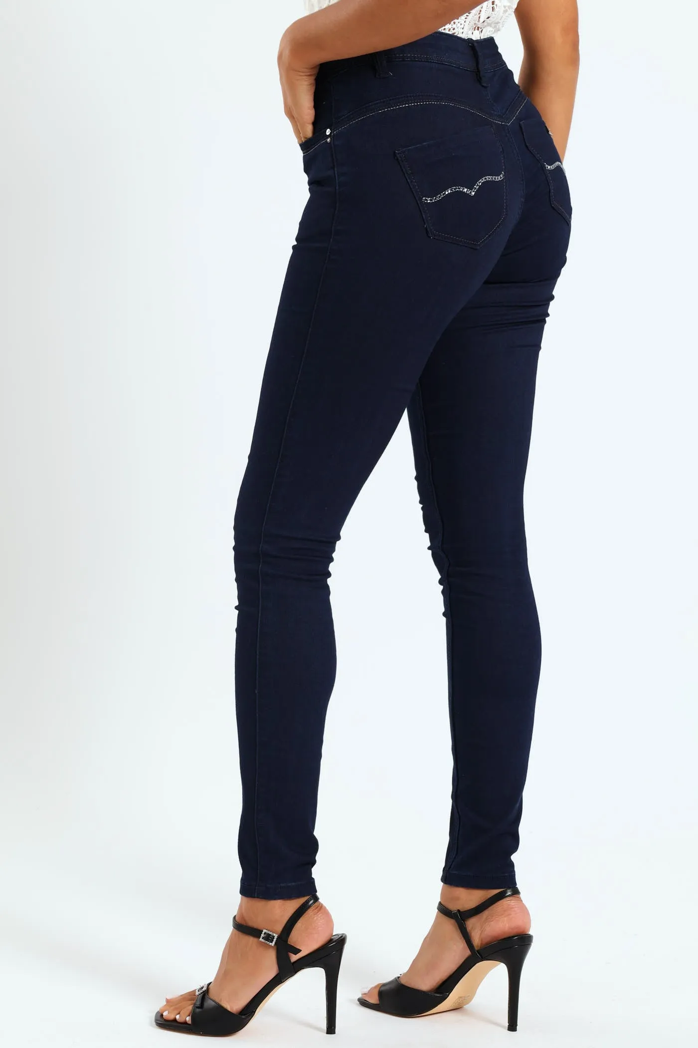 Kale Jon Basic Skinny Jean - Black/Blue sold by Edgars product image thumbnail 3