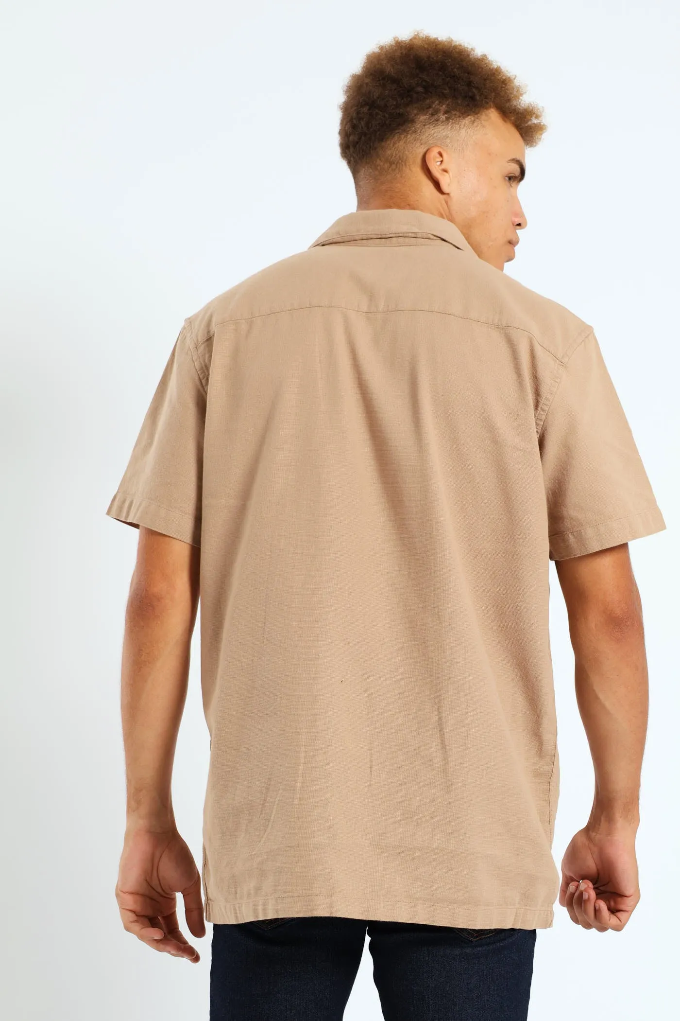 Basketweave Surf Interest Shirt - Mocha sold by Edgars product image thumbnail 4