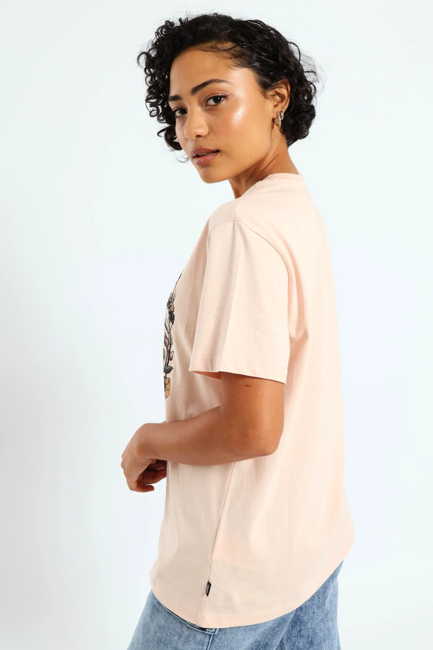 Wylderness Floral Bff Fit Tee - Peach sold by Edgars product image thumbnail 2