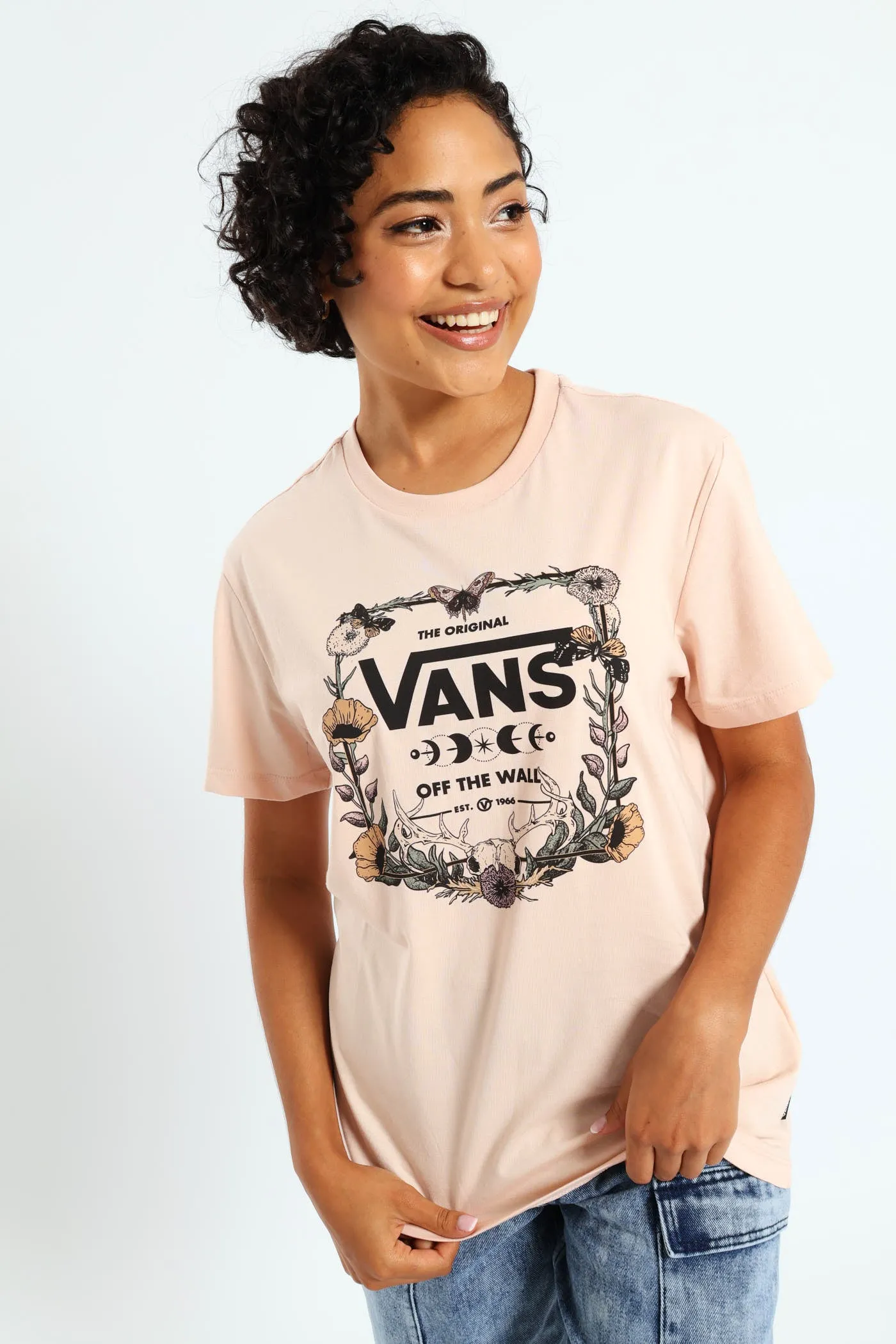 Wylderness Floral Bff Fit Tee - Peach sold by Edgars