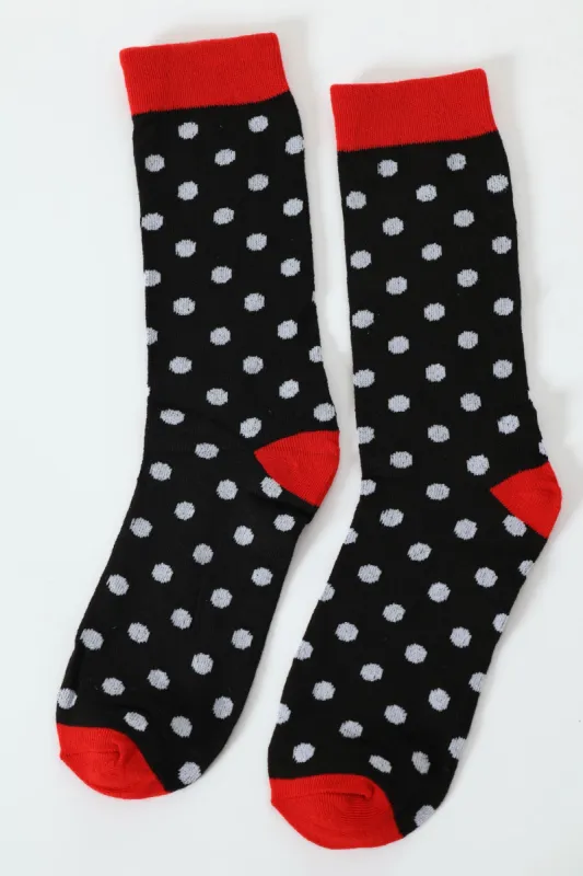 Single Dot Anklet Socks - Red sold by Edgars