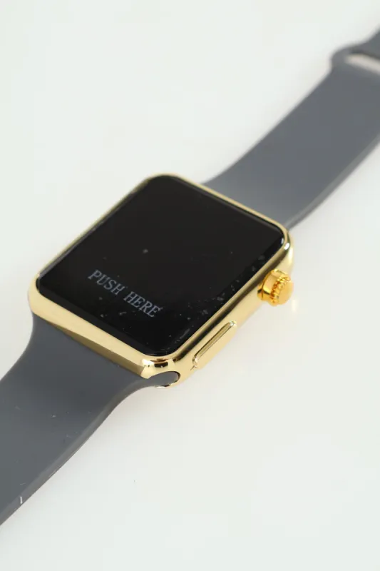 Digital Square Face Watch - Gold sold by Edgars
