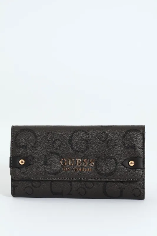 Delphina Slim Clutch Purse - Charcoal sold by Edgars 