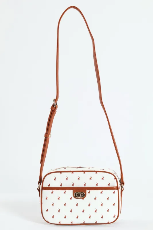 New Iconic Camera Bag With Turn Lock - White sold by Edgars