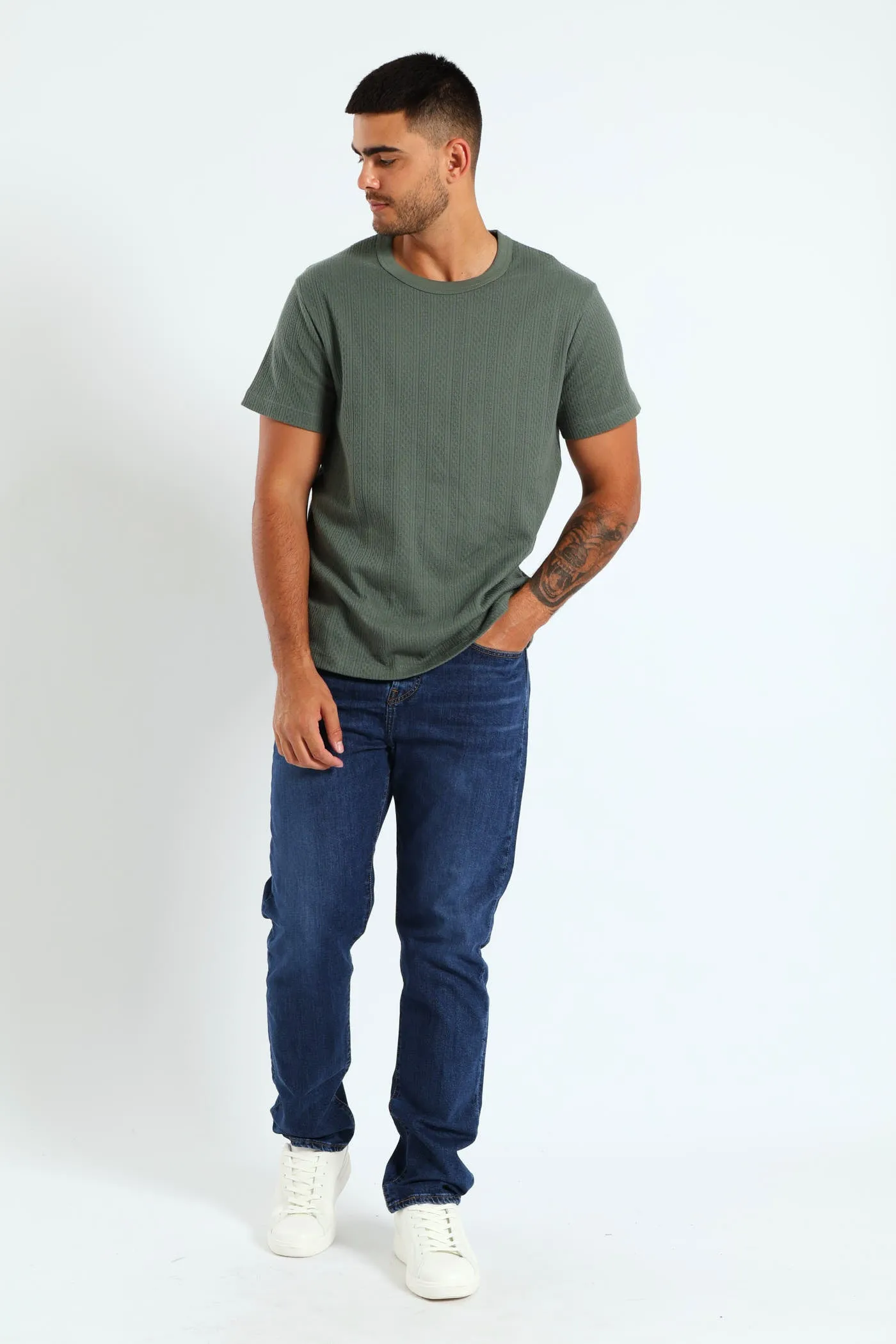 Honeycomb Pointelle Tee - Fatigue sold by Edgars product image thumbnail 4