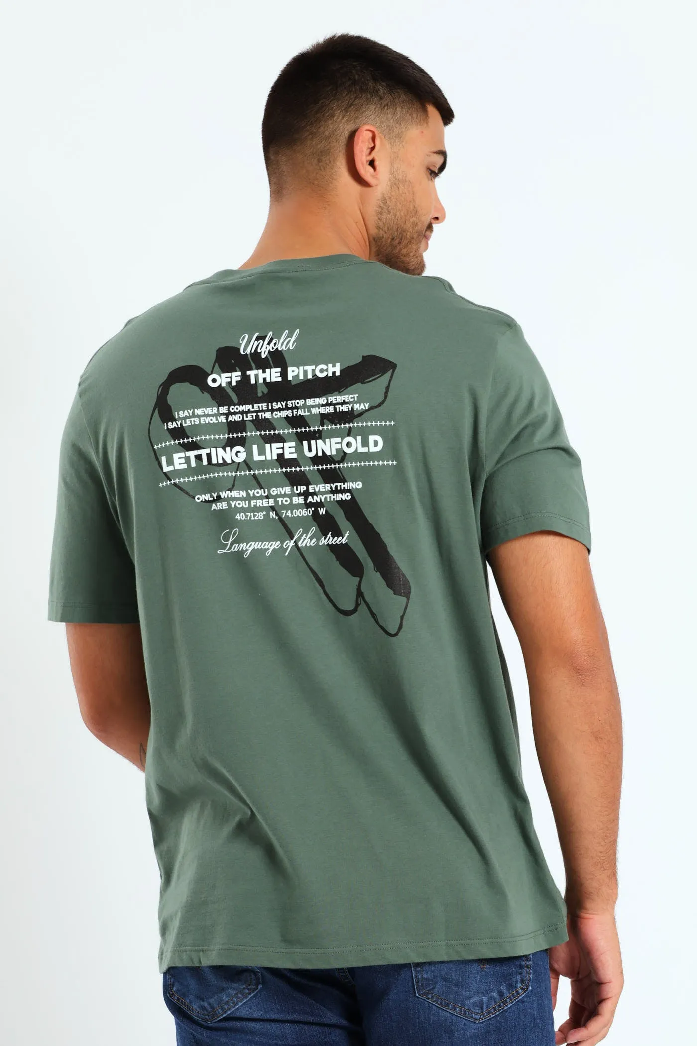 Off The Pitch Back & Front Tee - Light Fatigue sold by Edgars product image thumbnail 2