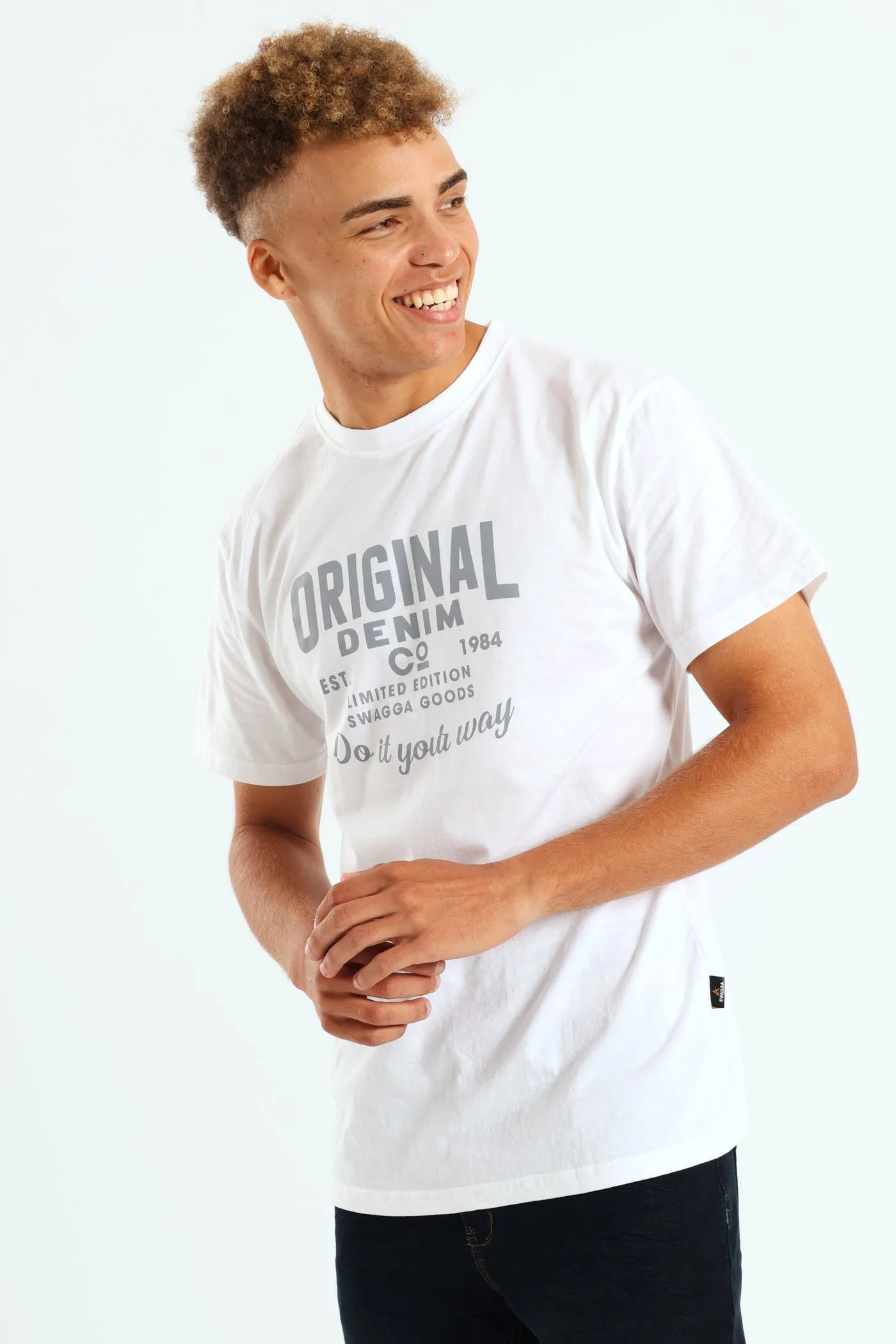 Short Sleeve Basic Print Tee - White sold by Edgars product image thumbnail 2