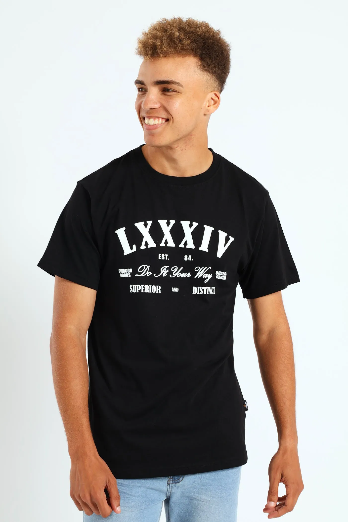 Short Sleeve Basic Print Tee - Black sold by Edgars product image thumbnail 2