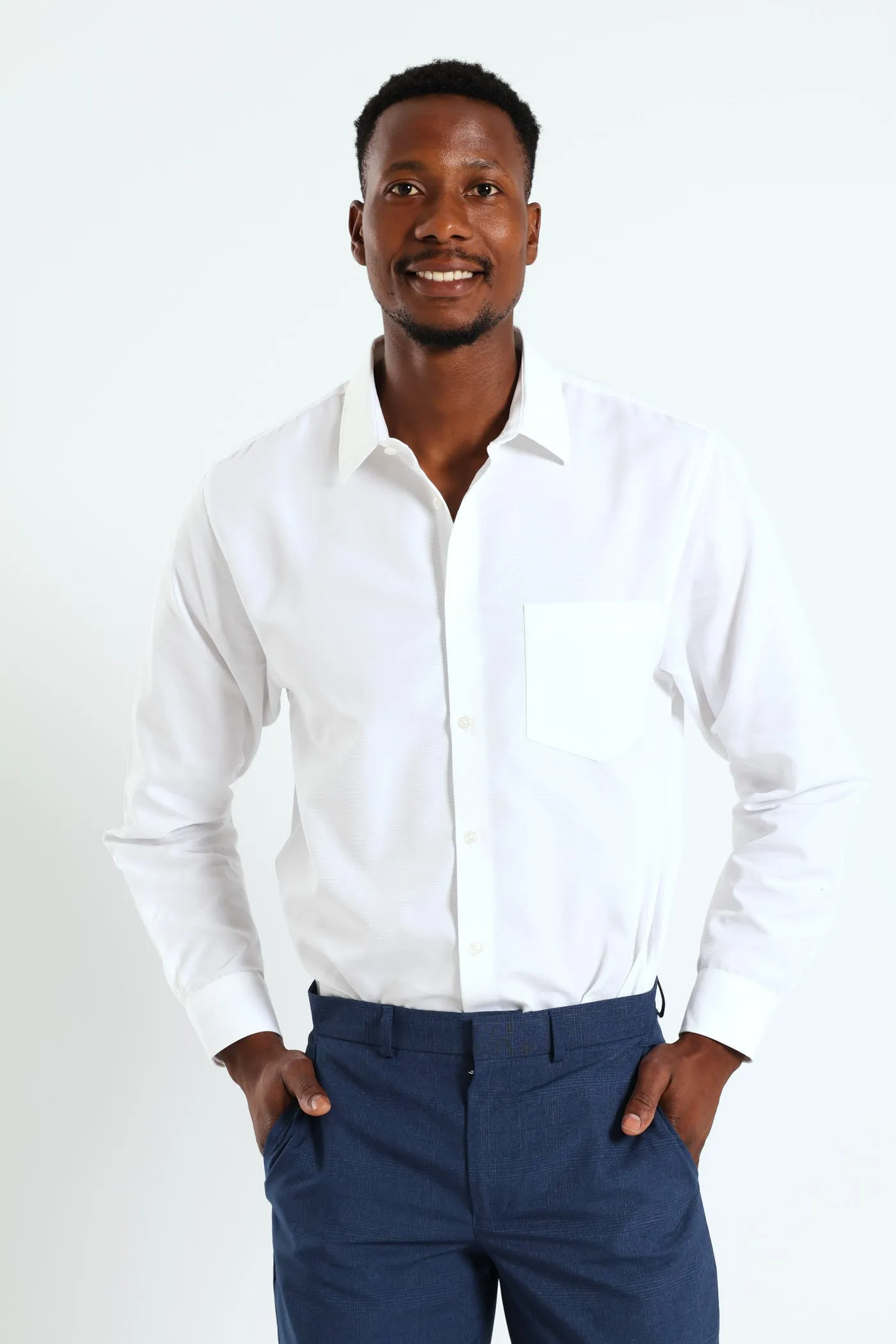 Cotton Textured Shirt - White sold by Edgars product image thumbnail 2