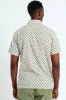 Regular Collar Cross Print Shirt - Cream sold by Edgars