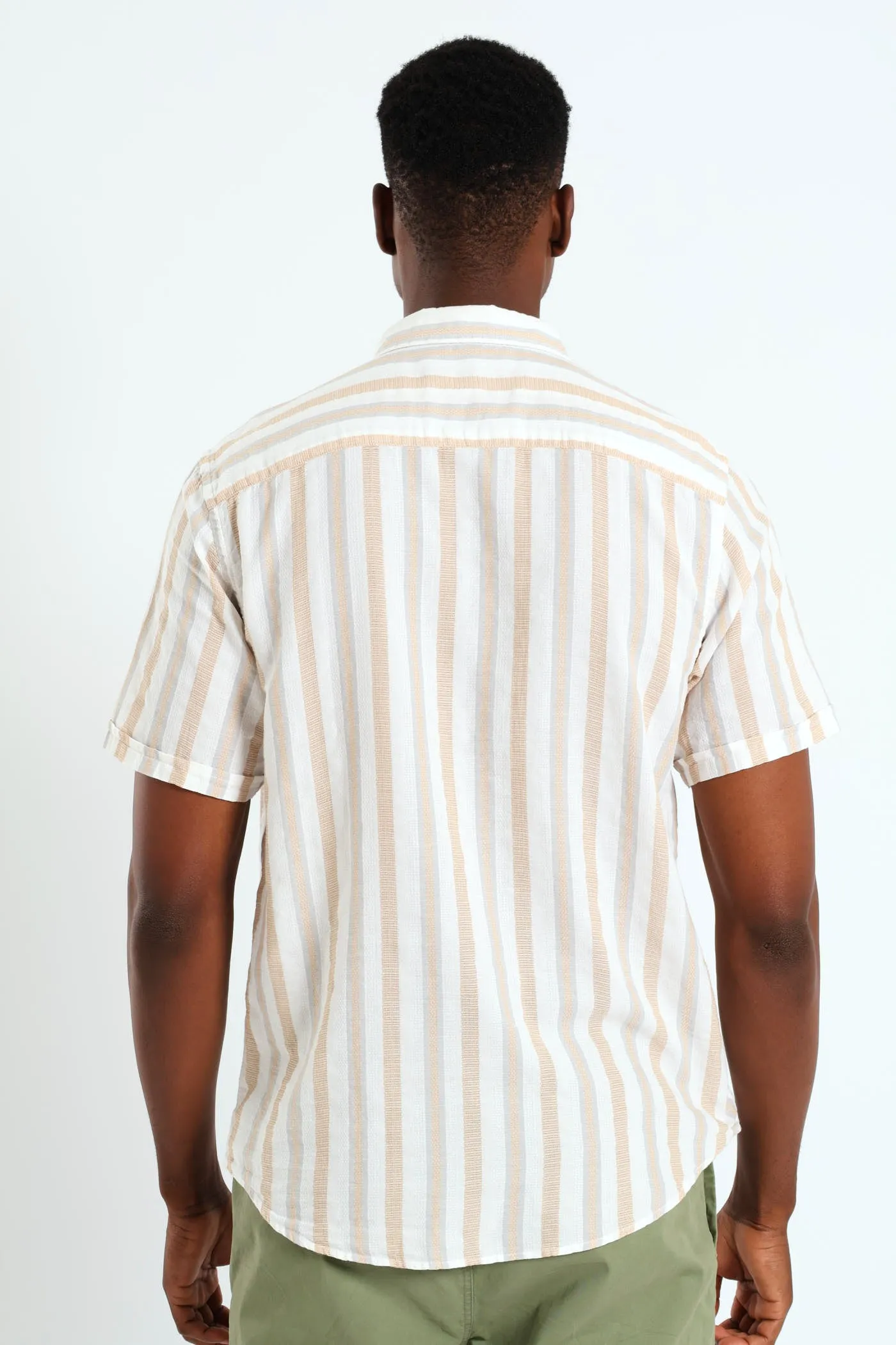 Buttondown Stripe Shirt - Stone sold by Edgars product image thumbnail 3