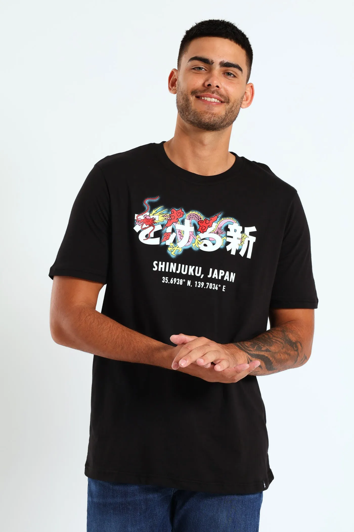 Dragon Tee - Black sold by Edgars