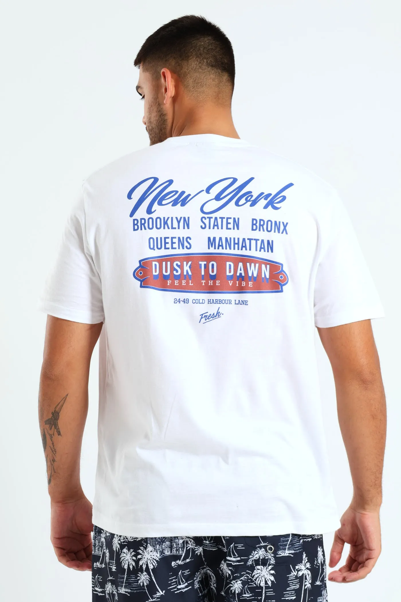 Dusk To Dawn Front & Back Print T-Shirt - White sold by Edgars  product image thumbnail 2