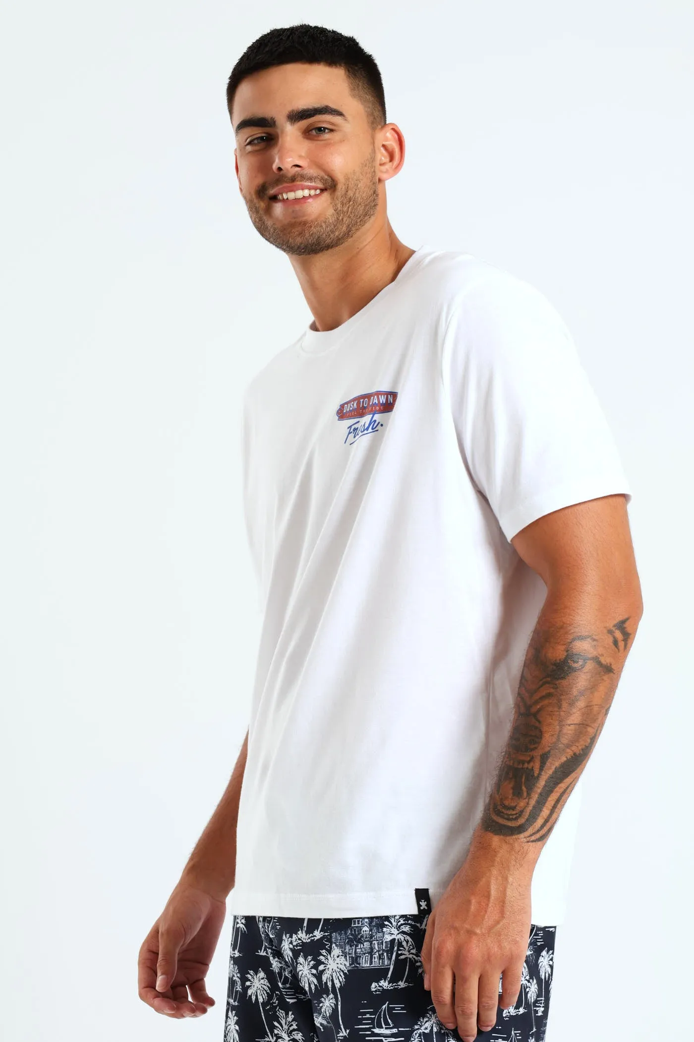 Dusk To Dawn Front & Back Print T-Shirt - White sold by Edgars  product image thumbnail 3