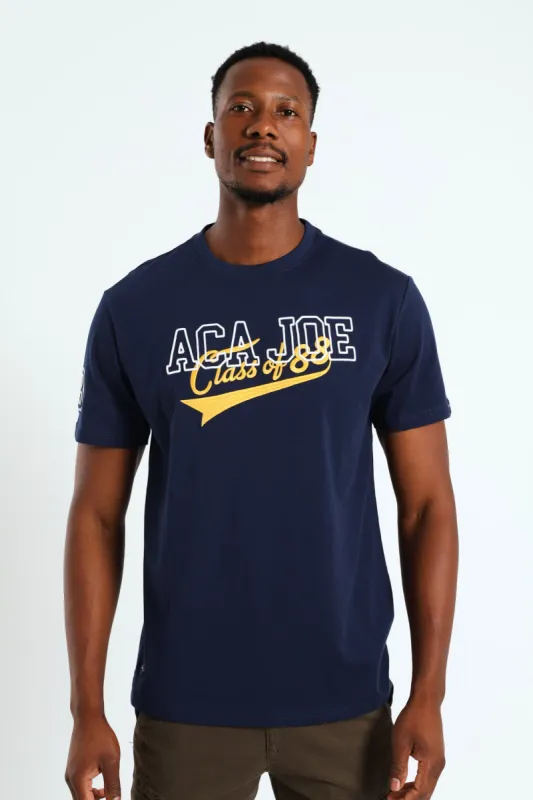 Class Of 88 Embroidered Tee - Navy sold by Edgars