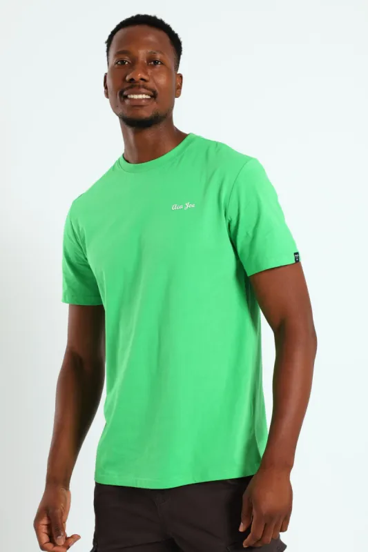 Basic Script Logo Tee - Green sold by Edgars 