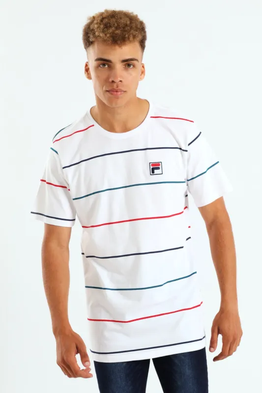 Flint Navy T-Shirt - White sold by Edgars