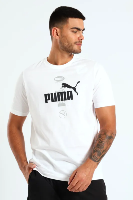 Power Graphic Tee - White sold by Edgars