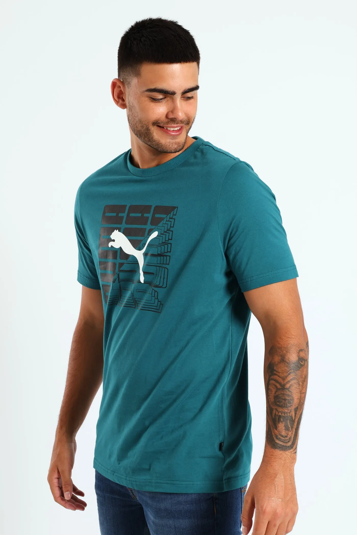 Graphics Wording Tee - Teal sold by Edgars product image thumbnail 2