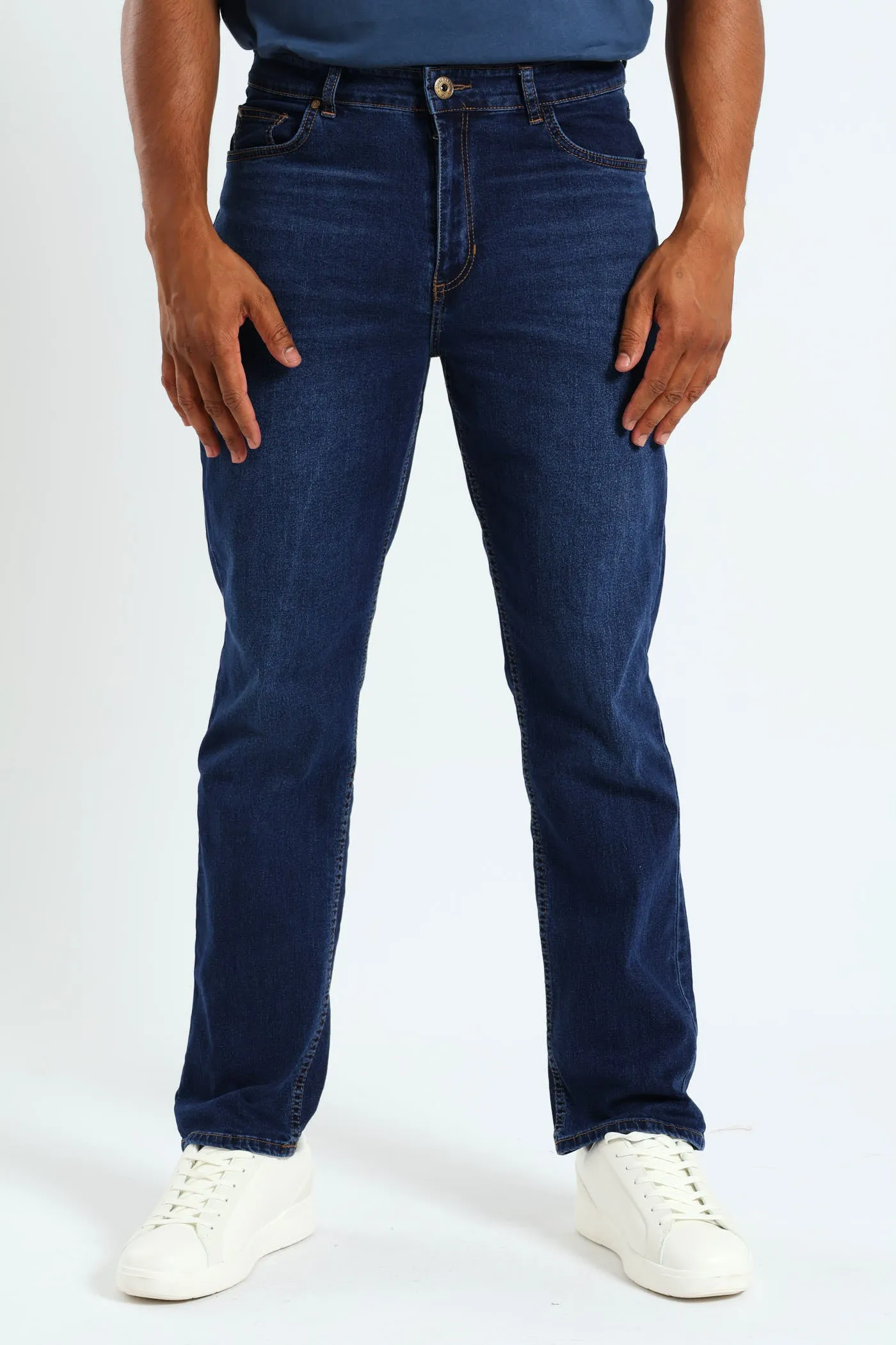Straight Fit Denim Jean - Dark Wash sold by Edgars