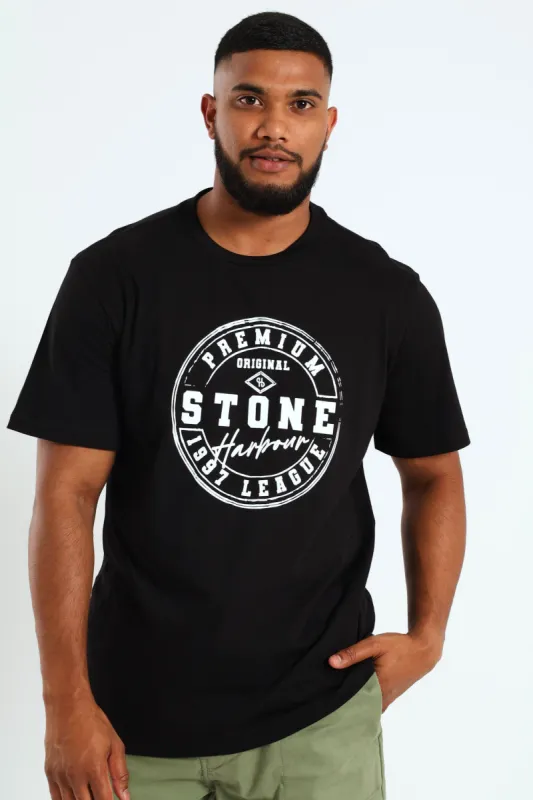 Premium Stone Tee - Black sold by Edgars