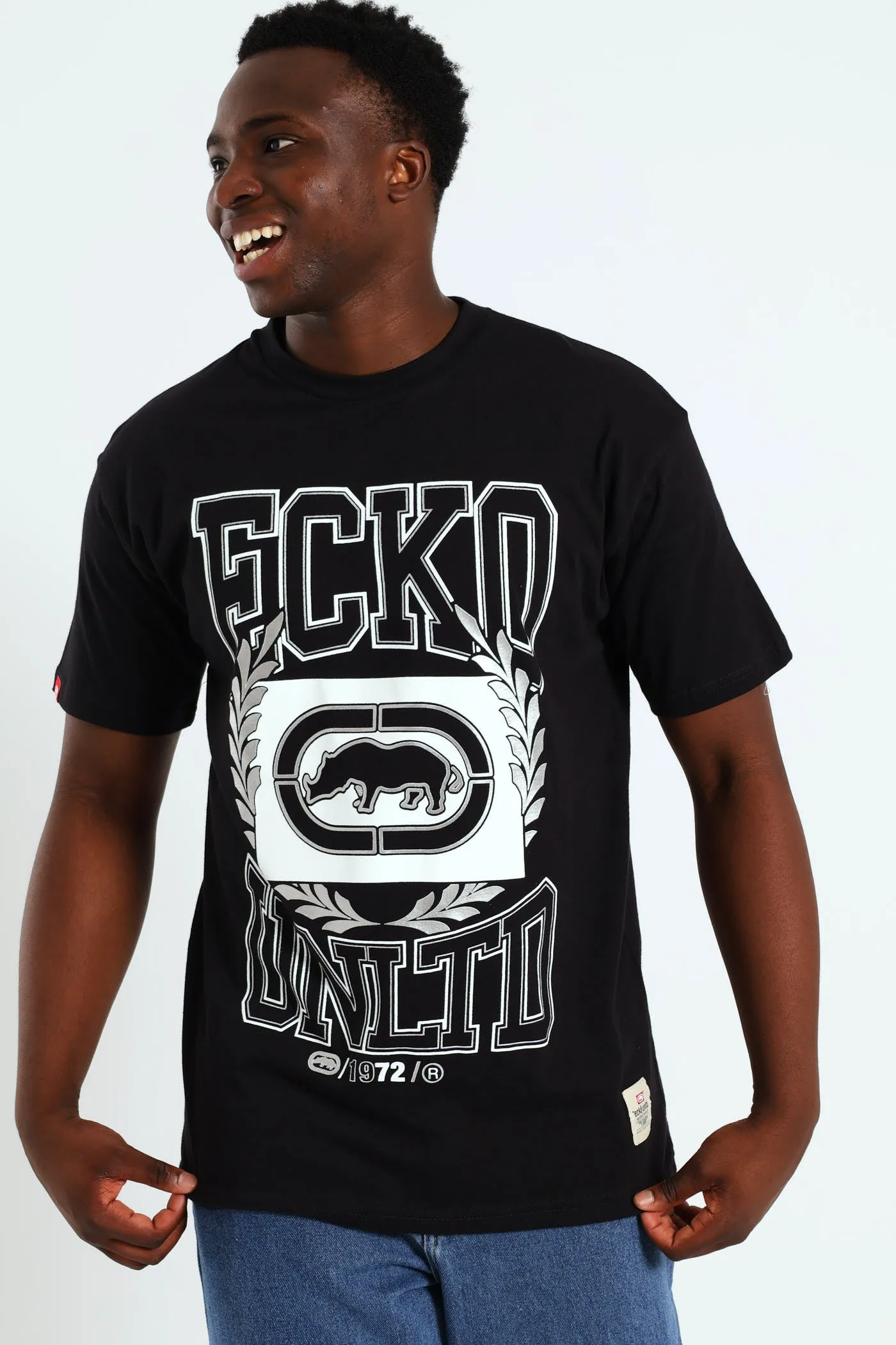 Front Print Tee - Black sold by Edgars