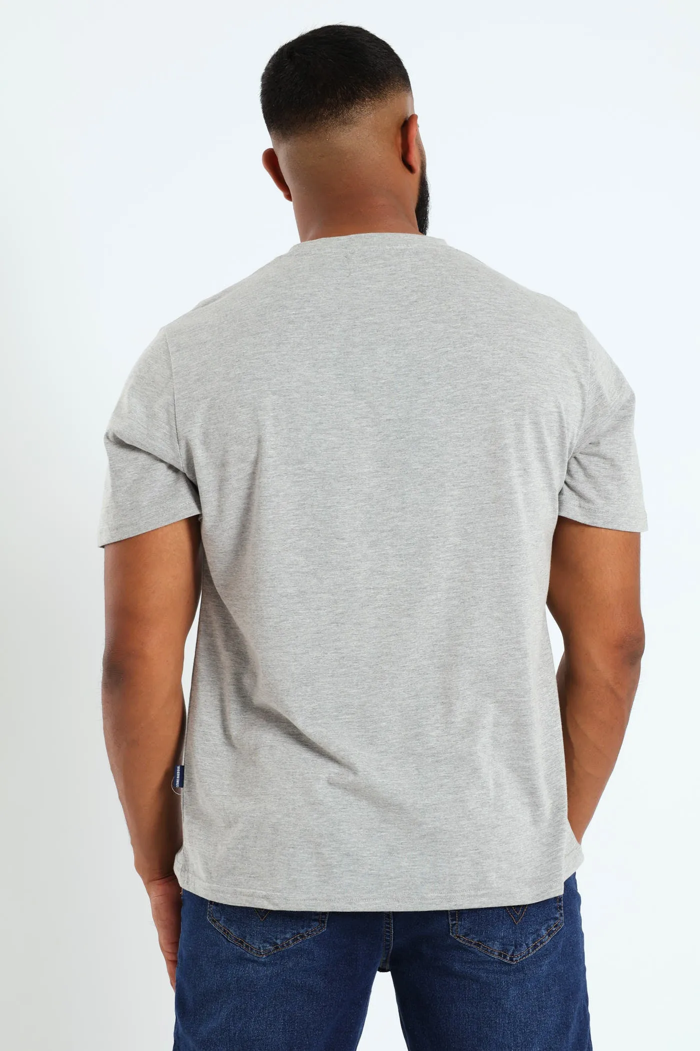 Basic Crew Neck Tee - Grey Melange sold by Edgars product image thumbnail 3