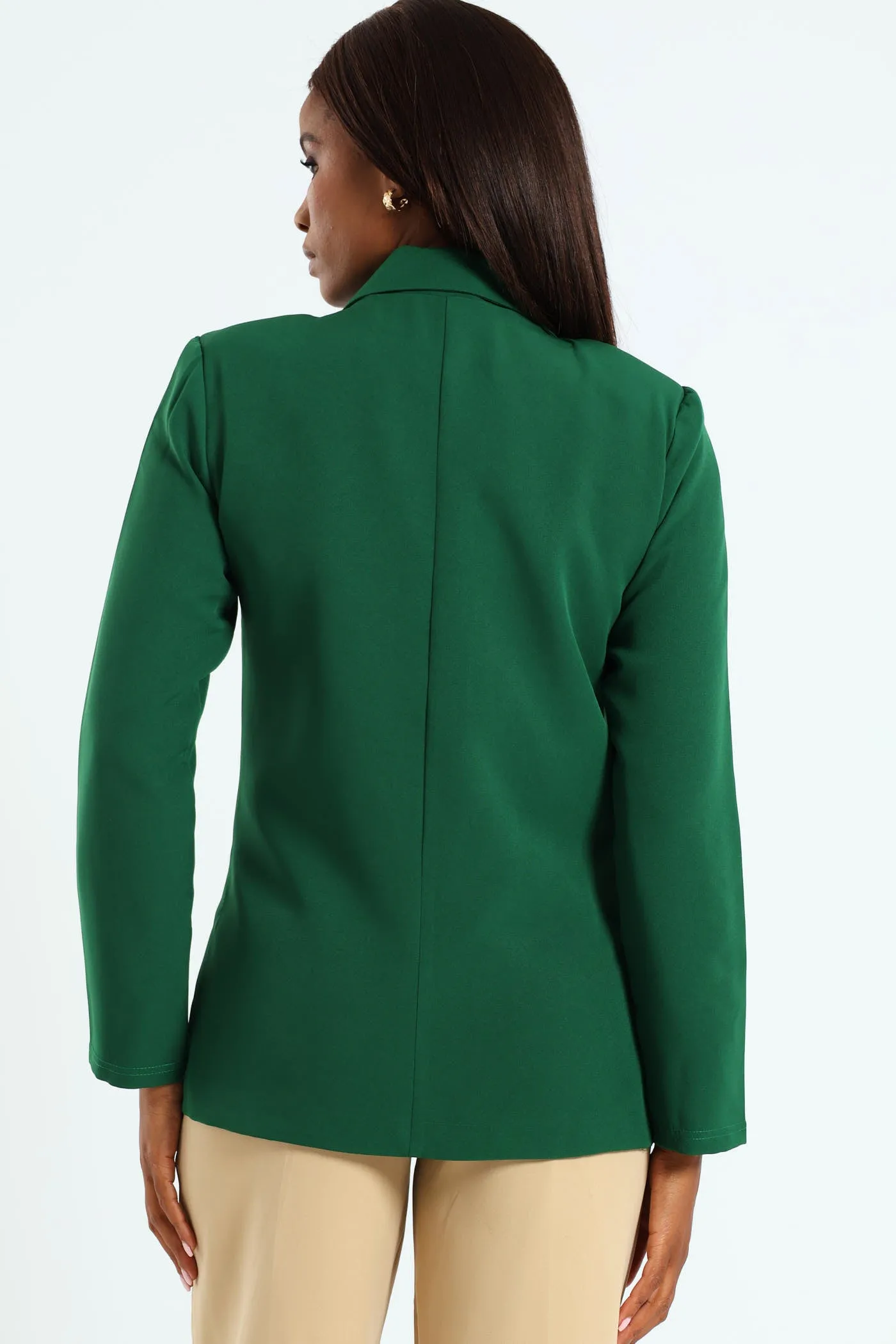 Long Sleeve Double Breasted Blazer - Green sold by Edgars product image thumbnail 3