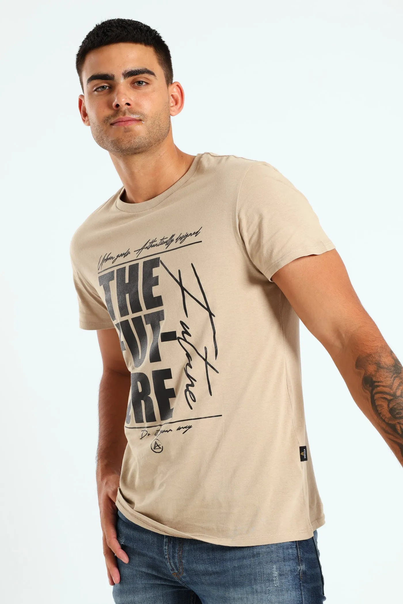 Basic Print Tee - Stone sold by Edgars product image thumbnail 2
