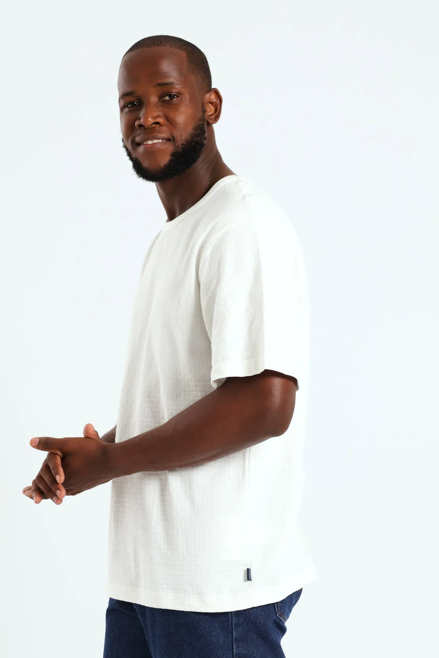 Brick Pointelle Surf Int Crew Tee - Ecru sold by Edgars product image thumbnail 2