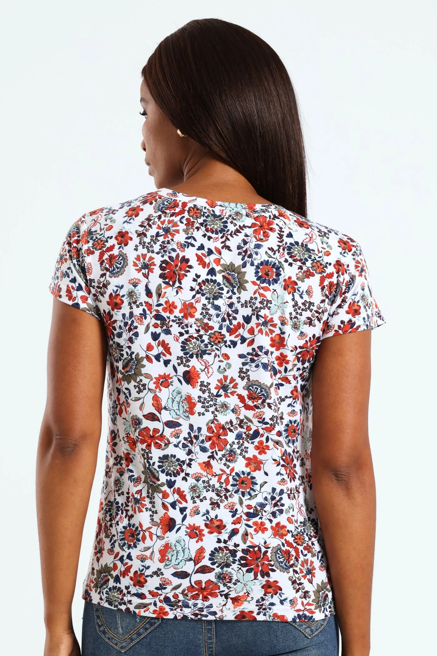 Knot Front Tee - White sold by Edgars product image thumbnail 3