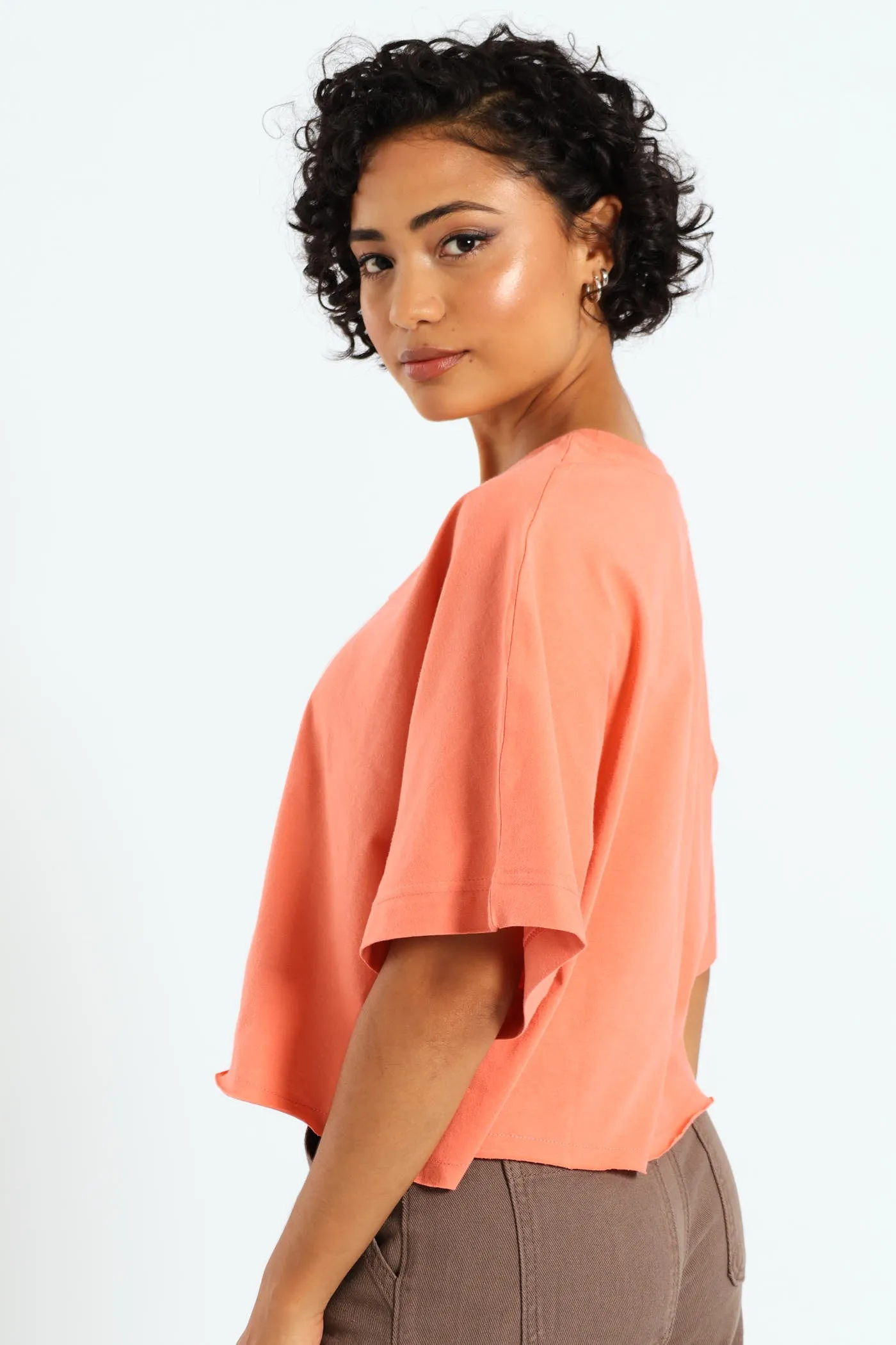 Summer Fun Crop Tee - Peach sold by Edgars product image thumbnail 2