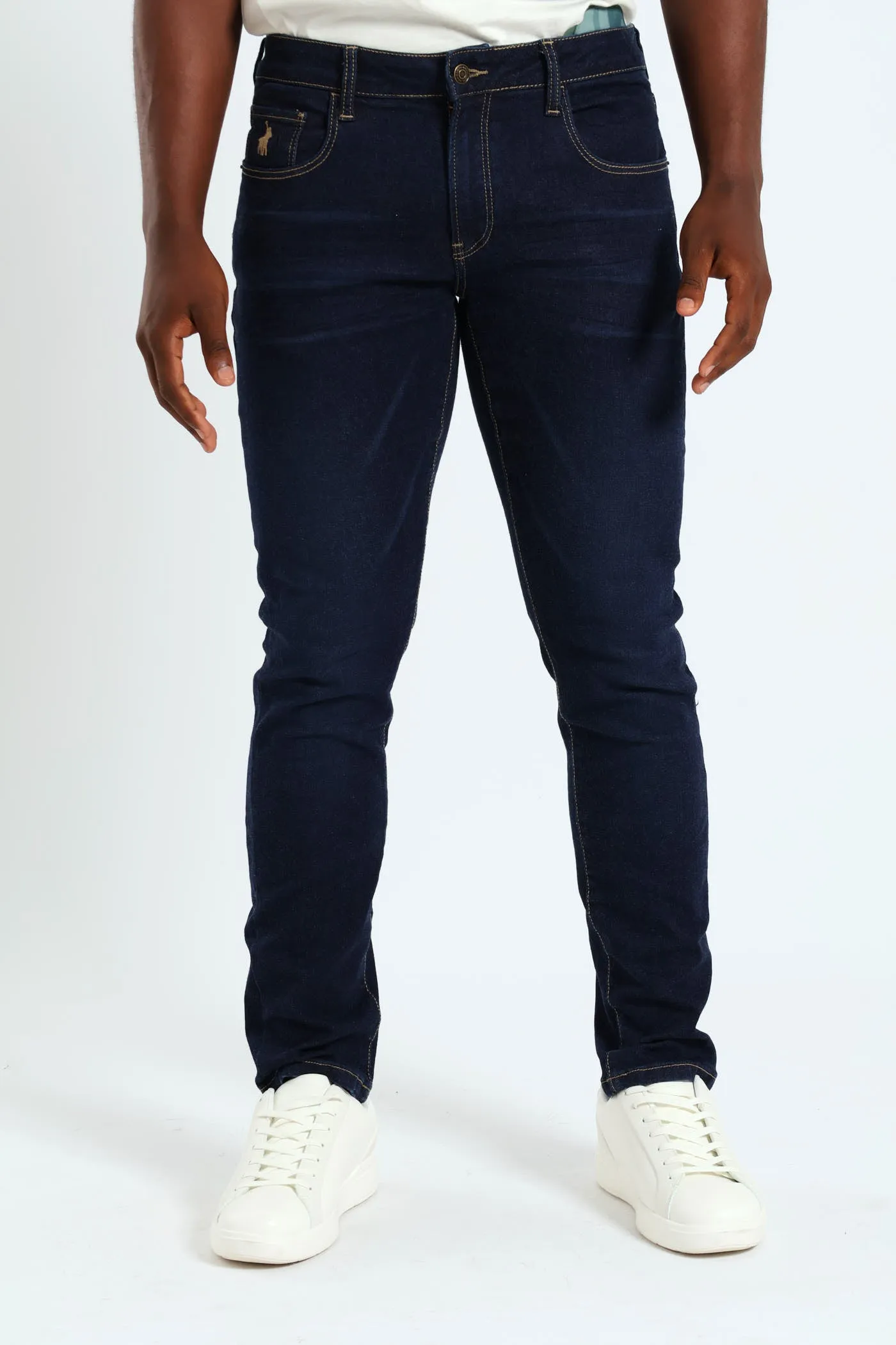 Skinny Leg Denim Jeans - Black sold by Edgars