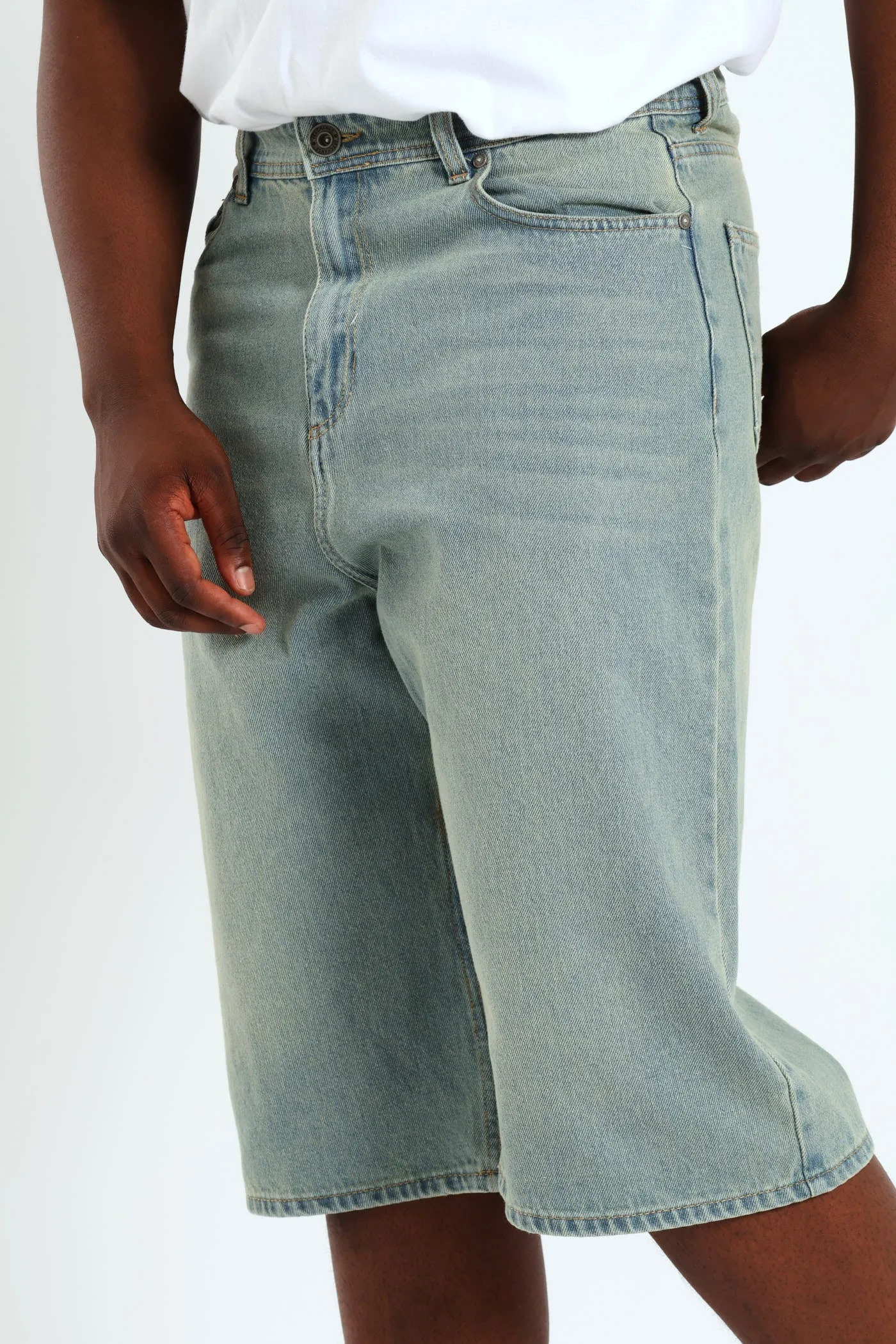 Baggy Denim Short - Light Wash sold by Edgars