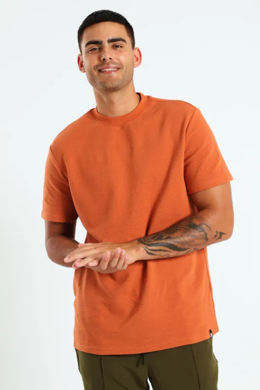 Ottoman Crew Tee - Rust sold by Edgars