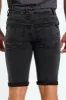 Turn Up Denim Short - Black Acid sold by Edgars