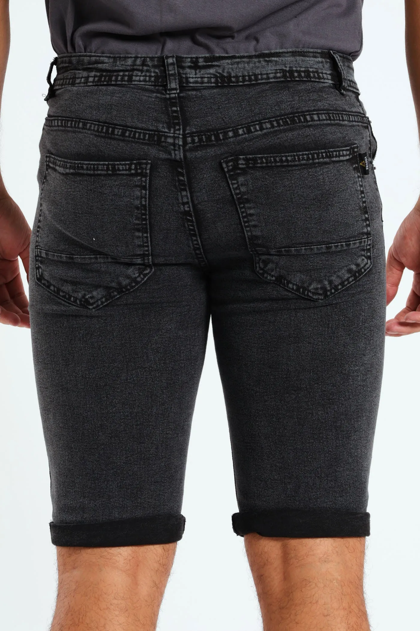 Turn Up Denim Short - Black Acid sold by Edgars product image thumbnail 3