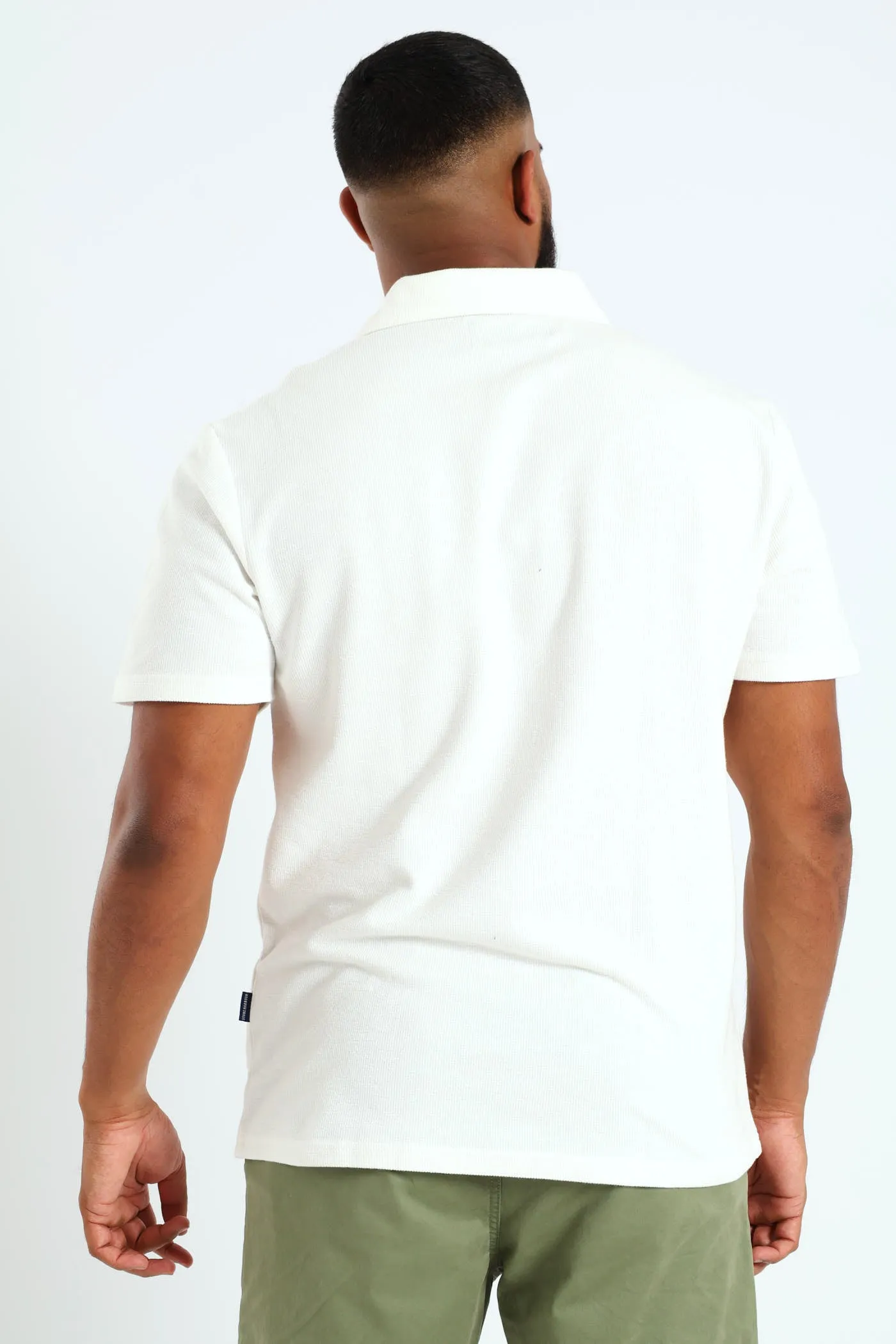 Slub Self Collar Golfer - Off White sold by Edgars product image thumbnail 3