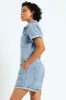 Denim Shortall Jumpsuit - Mid Blue sold by Edgars